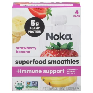 Noka - Super Food Smoothie Strawberry Banana + Immune Support